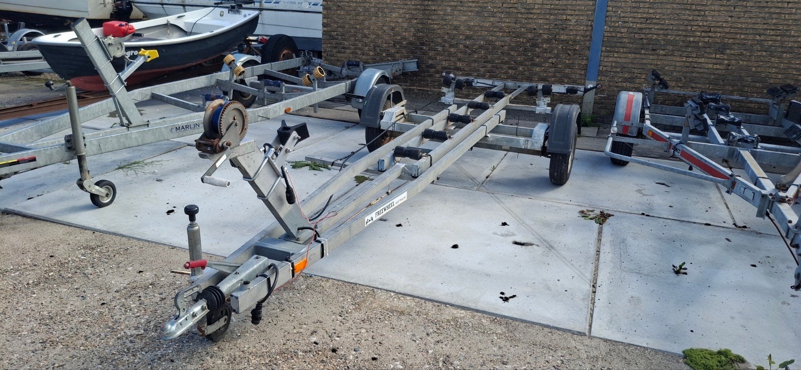 2 x boot trailer 750 kg as vanaf 775 eu  wisselende voorraad, Watersport en Boten, Ophalen, Minder dan 1500 kg, Gebruikt, Overige typen