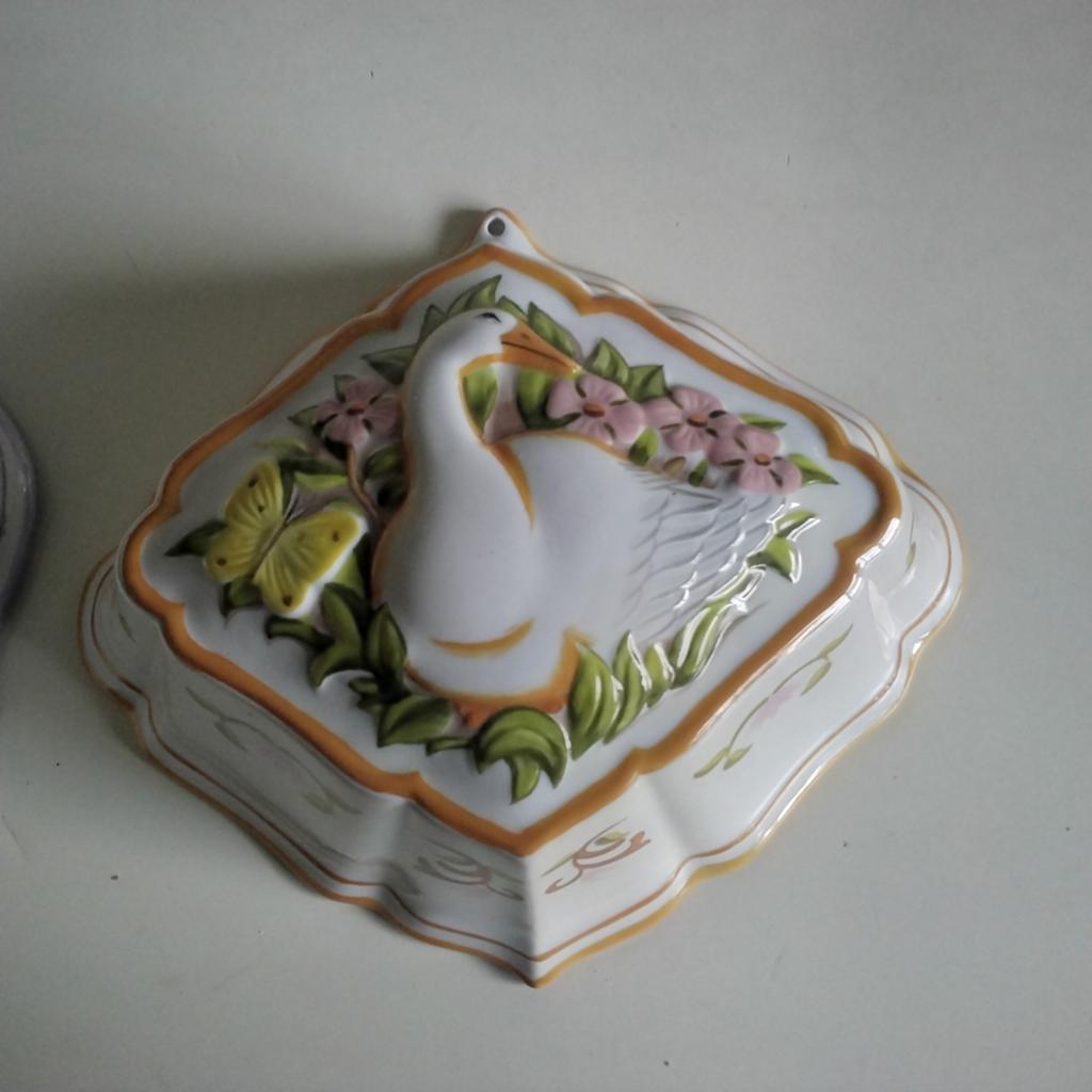 Franklin  mint puddingvorm met gans, Ophalen of Verzenden, Zo goed als nieuw, Overige stijlen, Kop(pen) en/of Schotel(s)