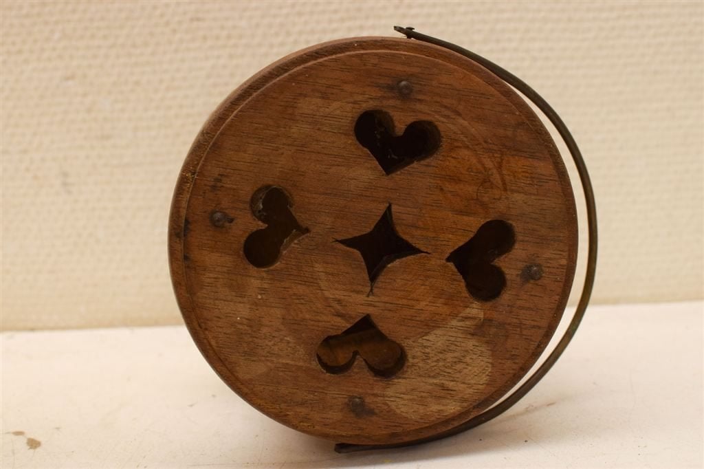 Houten Ronde houten stoof 48411, Minder dan 50 cm, Gebruikt, 125 cm of meer, Rond