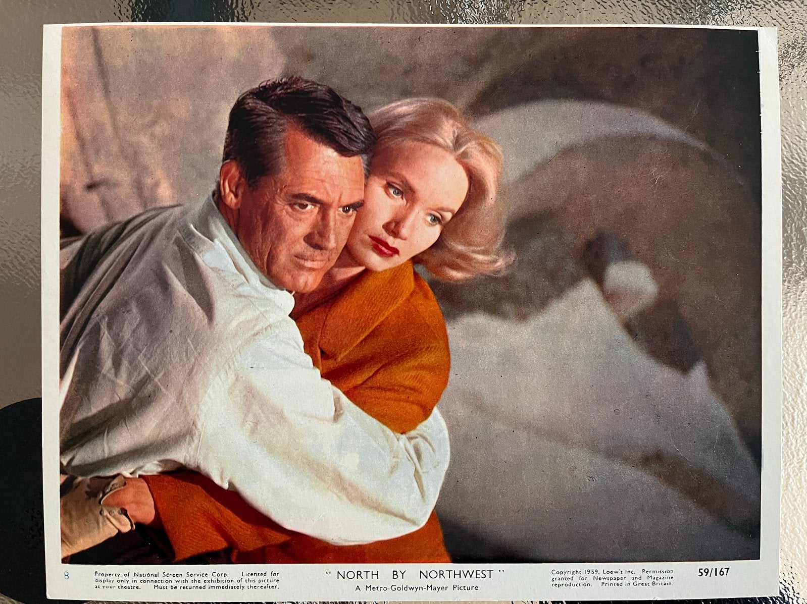 ZELDZAAM! North by Northwest. Hitchcock. Lobby card set (6), Ophalen of Verzenden, Foto of Kaart