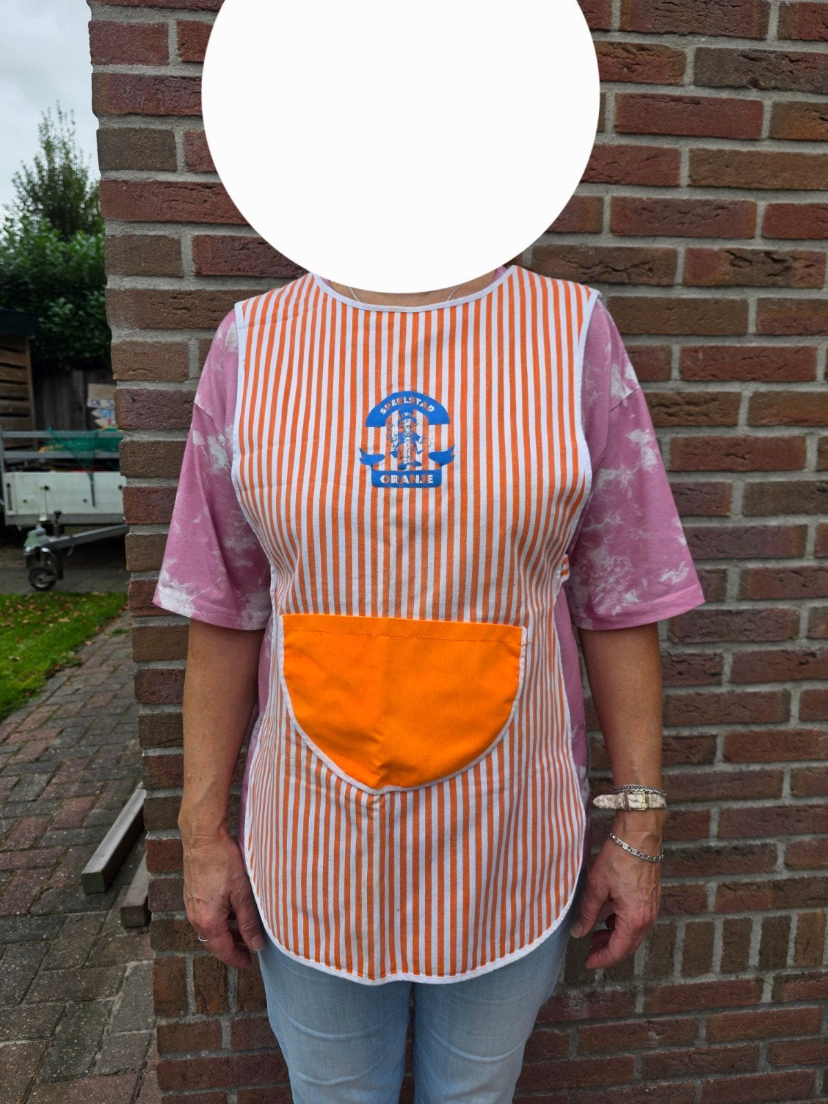 Vintage Oranje Stad schort, Ophalen, Zo goed als nieuw, Overige typen, Oranje stad