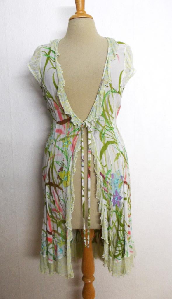 Fleurig viscose tuniek/jurkje van Didi! M, Verzenden, Zo goed als nieuw, Maat 38/40 (M), Groen