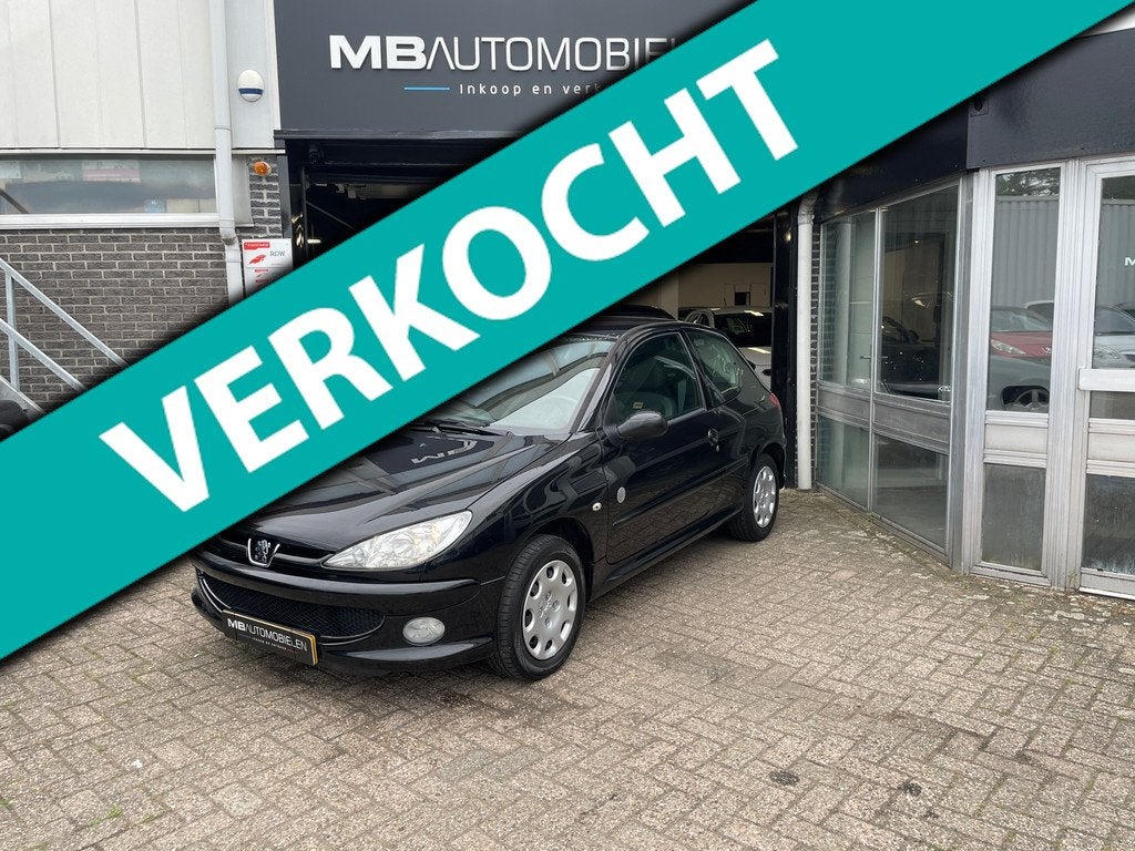 Peugeot 206 1.4 Génération/Zwart/Airco/1e eigenaar!/Nap/80, Auto's, Peugeot, Bedrijf, Te koop, ABS, Airbags, Airconditioning, Centrale vergrendeling