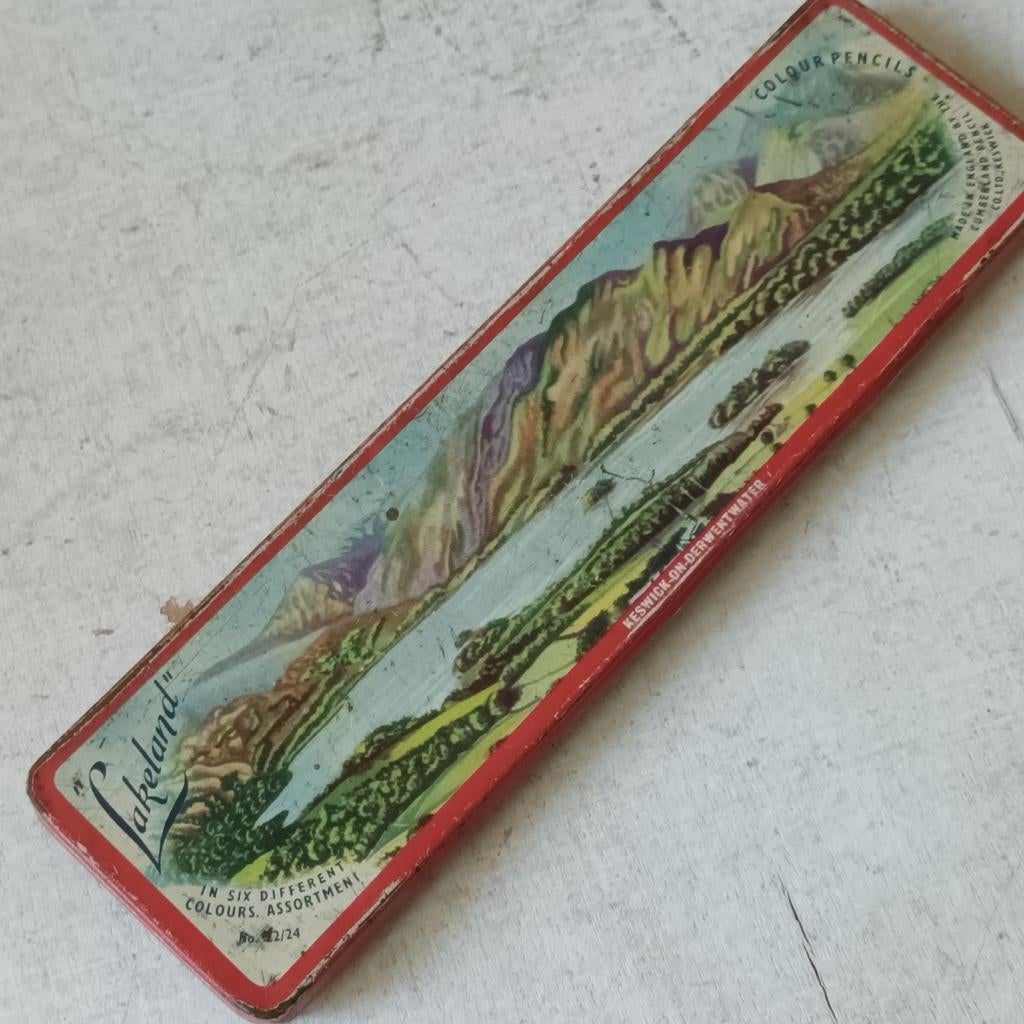 Vintage Lakeland Kleurpotloden Blik - Cumberland Pencil, Ophalen of Verzenden, Gebruikt, Overige, Overige merken