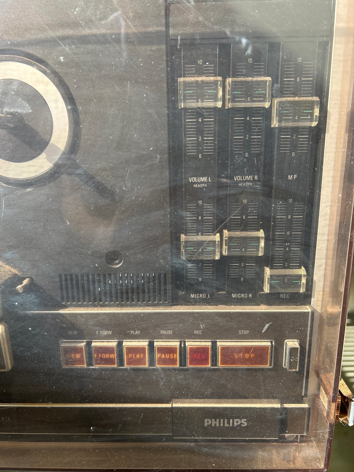 Philips N4510 Stereobandrecorder met stofkap, Audio, Tv en Foto, Bandrecorders, Ophalen of Verzenden, Bandrecorder, Met stofkap
