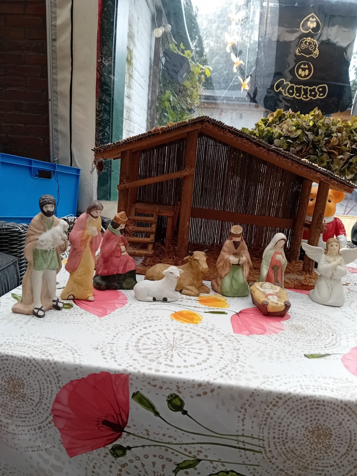 kerststal compleet, Ophalen of Verzenden, Gebruikt