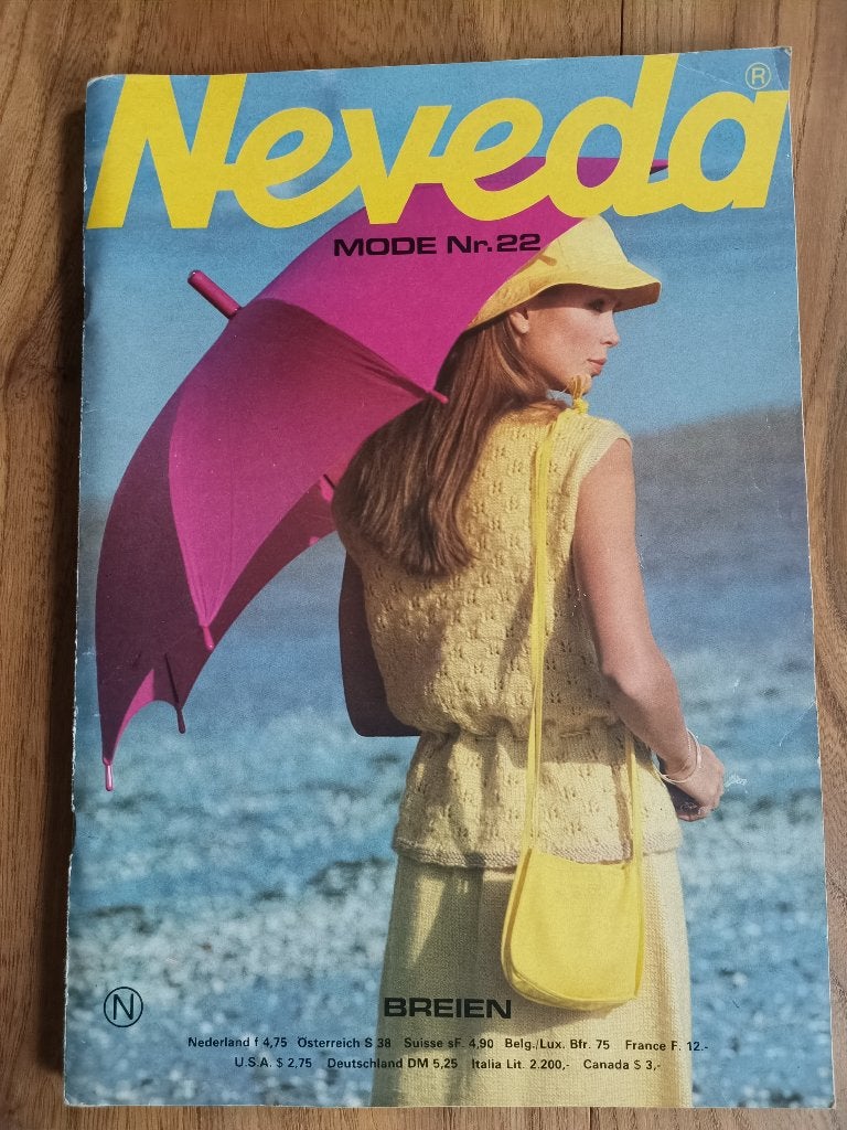 Neveda mode nr 22 vintage breien voor dames heren, kinderen, Boeken, Ophalen of Verzenden, Zo goed als nieuw, Breien en Haken