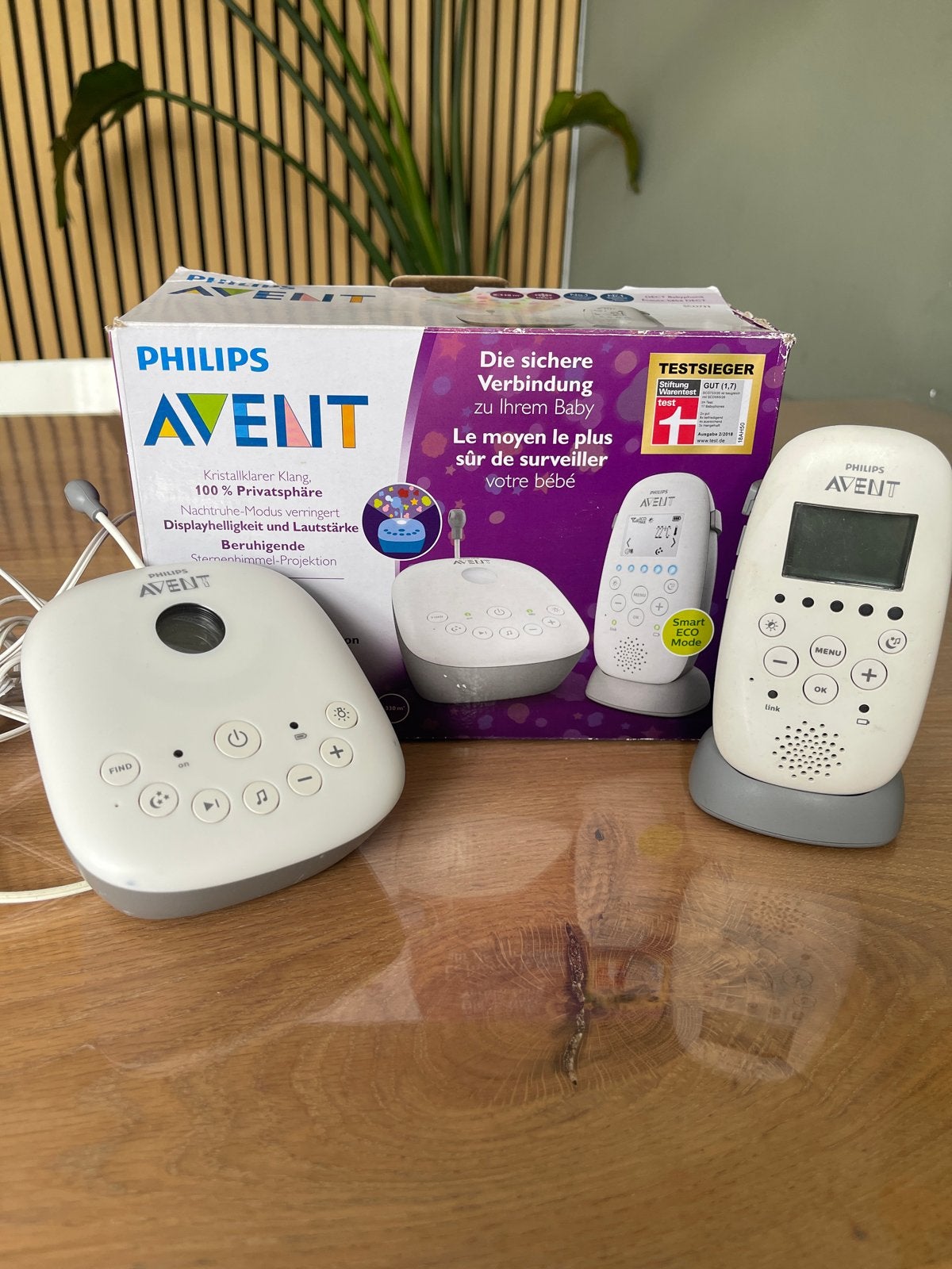 Philips Avent DECT Babyfoon SCD733 - temperatuur en sterren, Ophalen, Gebruikt, 250 meter of meer, Digitaal