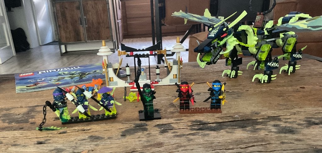 Lego ninjago set 70736 - attack of the morro dragon, Lego, Ophalen of Verzenden, Zo goed als nieuw, Inclusief instructies