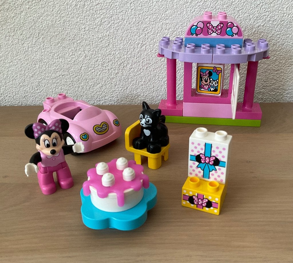 Duplo 10873 Minnie’s Verjaardag, Ophalen of Verzenden, Zo goed als nieuw, Compleet, Complete set
