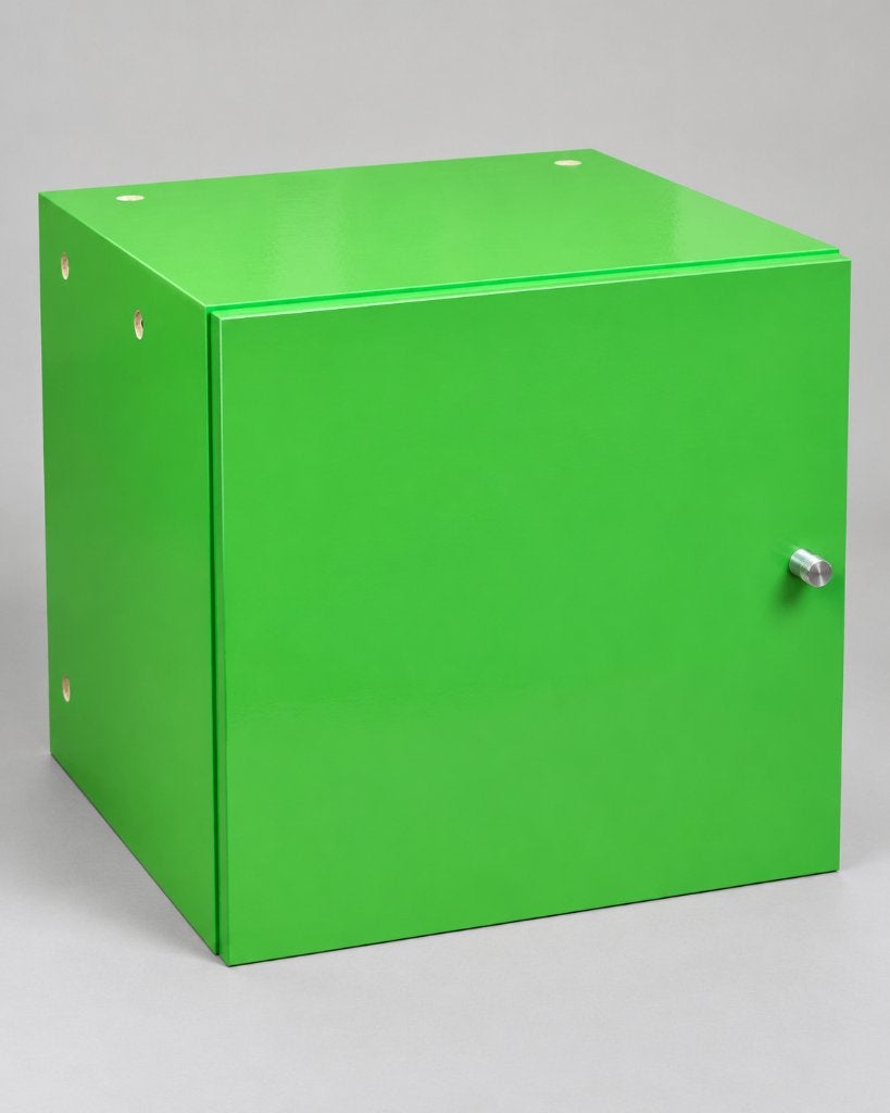 IKEA EXPEDITKALLAX Kastinzet met Deur – Groen, ., Ophalen of Verzenden, Zo goed als nieuw, .