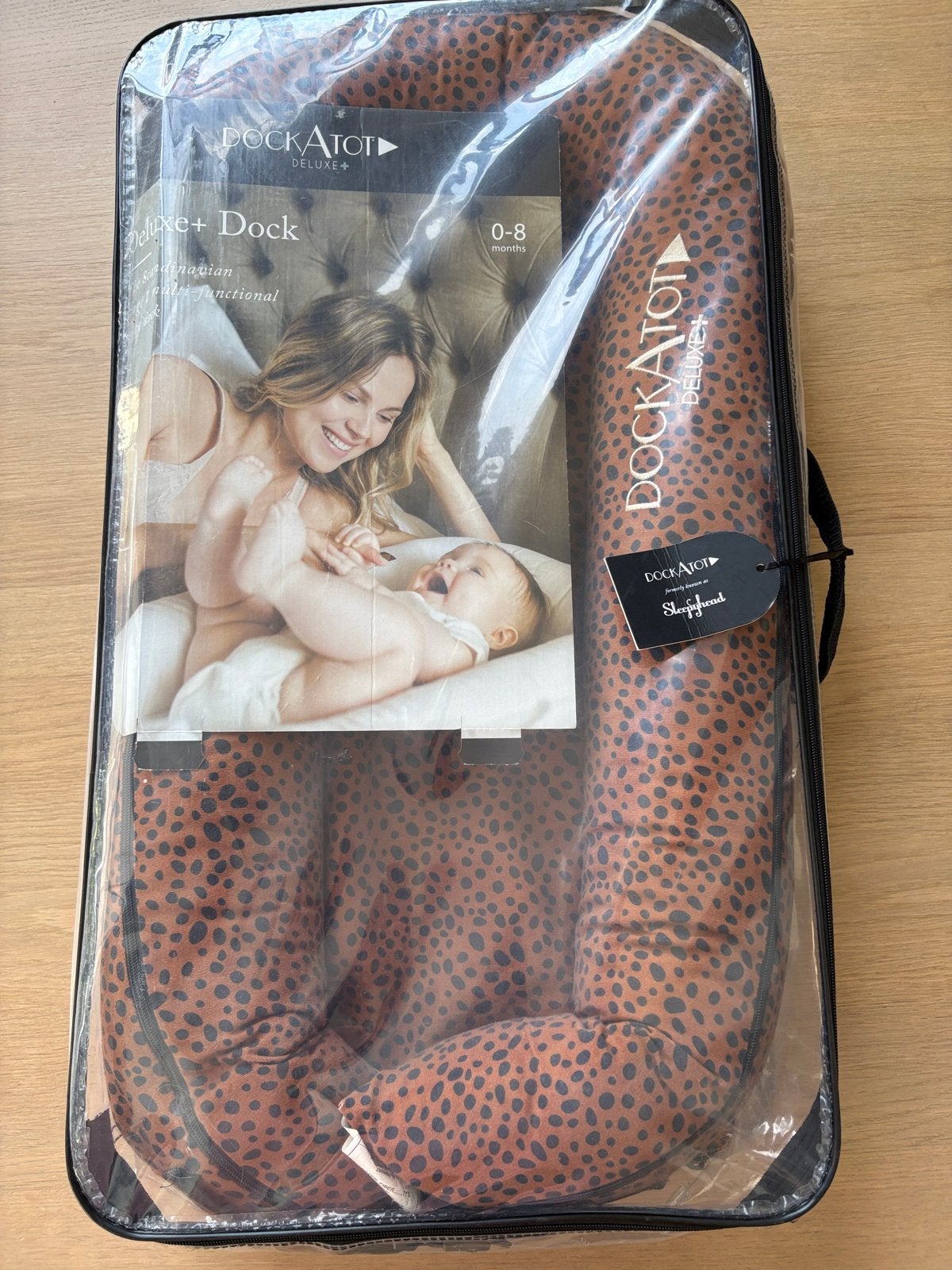 DockATot Deluxe+ babynestje - Luipaardprint, Ophalen of Verzenden, Zo goed als nieuw, Overige typen