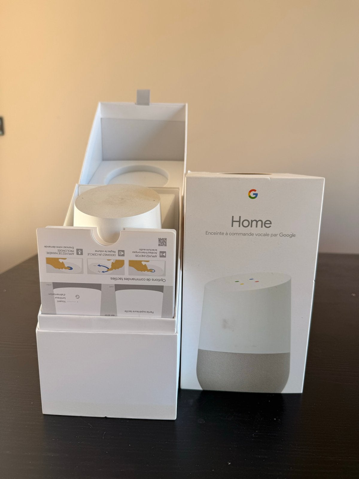 Google Home Smart Speaker - Wit/Grijs, Ophalen of Verzenden, Gebruikt