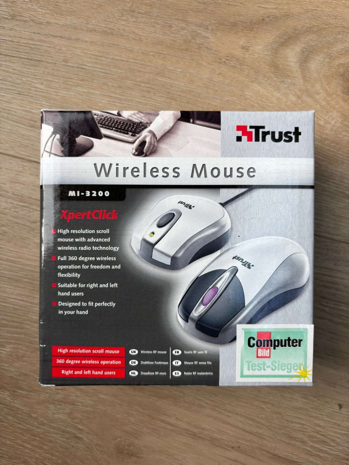 Trust Wireless Mouse MI-3200, Computers en Software, Muis, Nieuw, Ophalen of Verzenden, Linkshandig