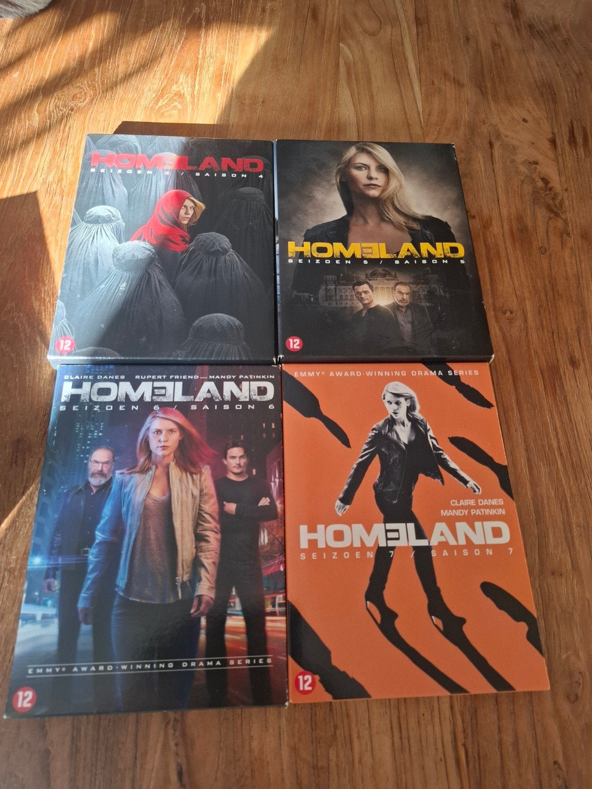 Homeland  seizoen 4 ,5 ,6,7, Ophalen, Zo goed als nieuw