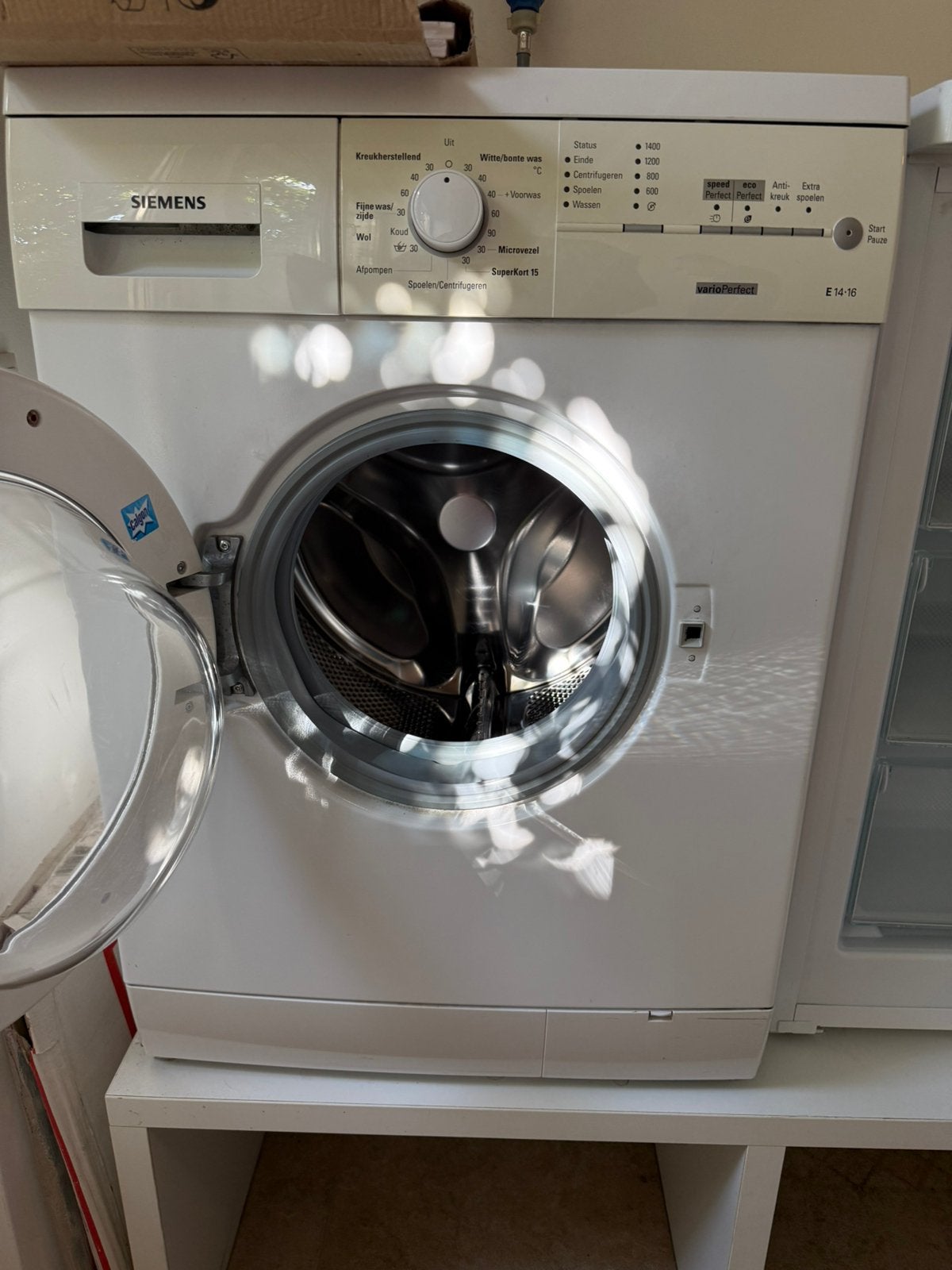 Wasmachine Siemens, Ophalen, 1200 tot 1600 toeren, Gebruikt, 8 tot 10 kg