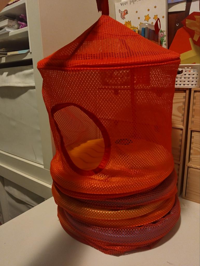 Ikea opbergnet, rood,, Ophalen of Verzenden, Zo goed als nieuw