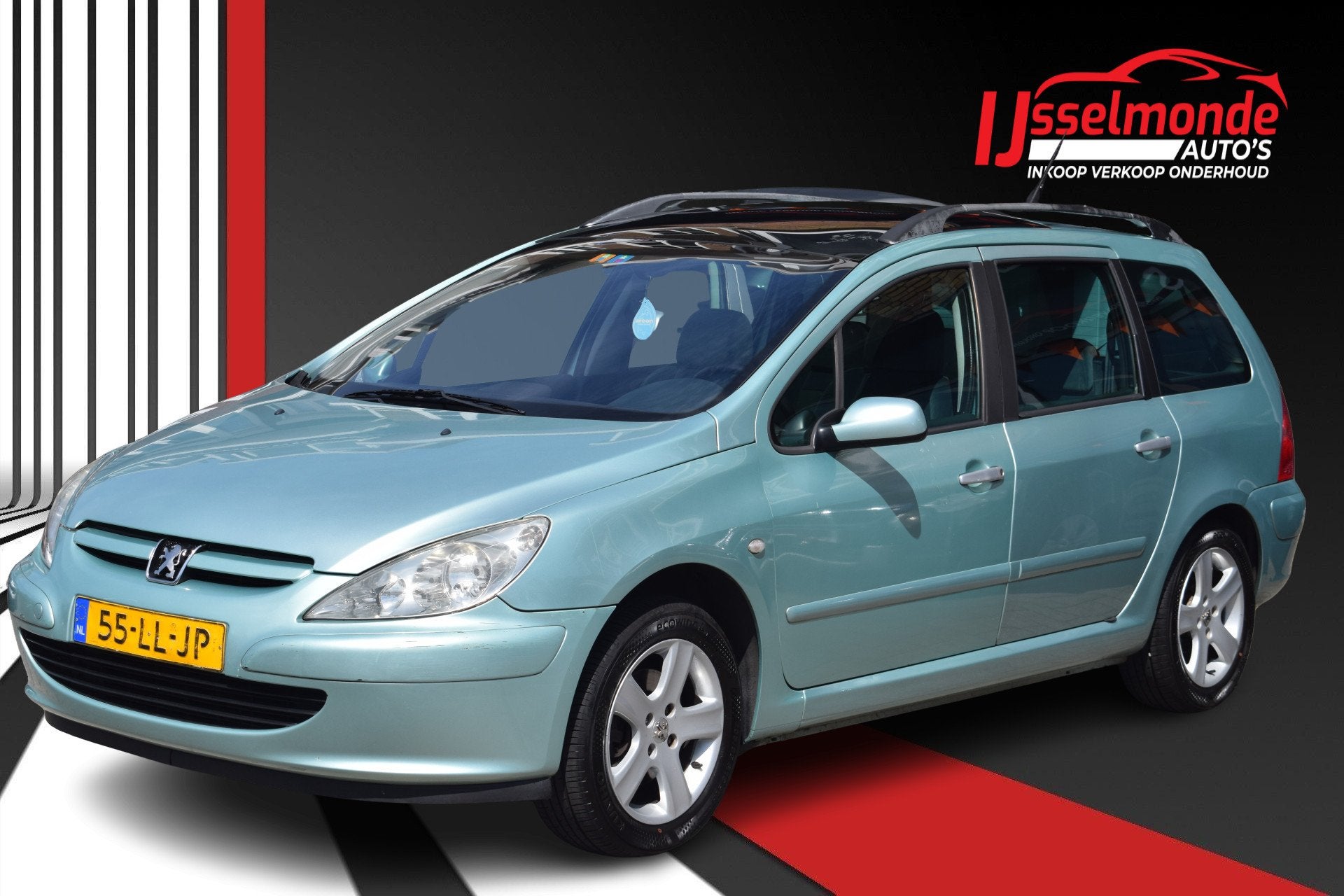 Peugeot 307 SW 2.0 16V automaat 7P inruil auto (bj 2003), Auto's, Gebruikt, 4 cilinders, 7 stoelen, Onderhoudsboekje