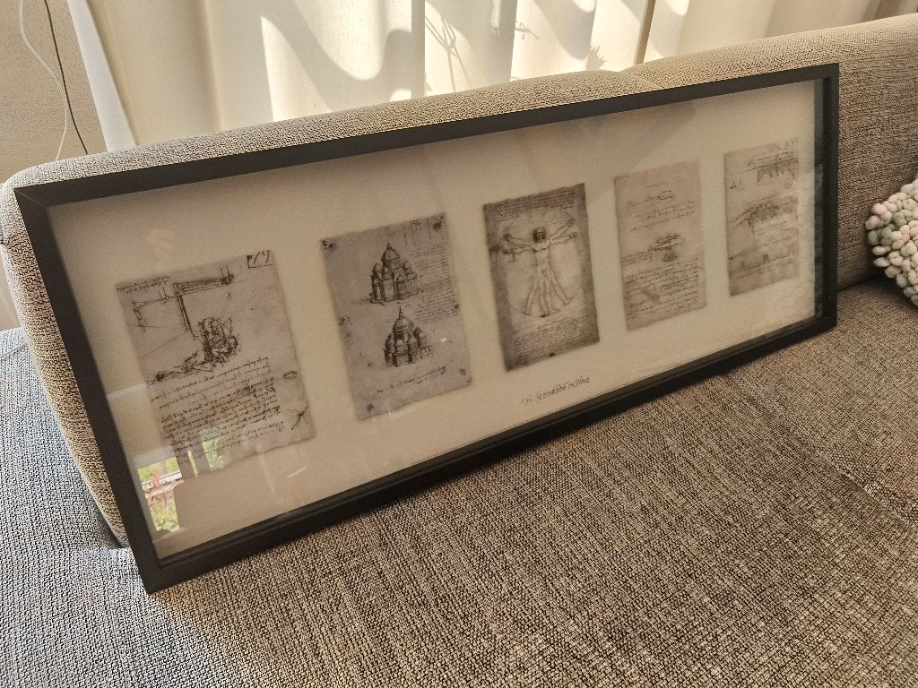 schilderijlijst  afbeelding Leonardo da Vinci, Ophalen, 40 cm, Schilderijlijst, 103 cm