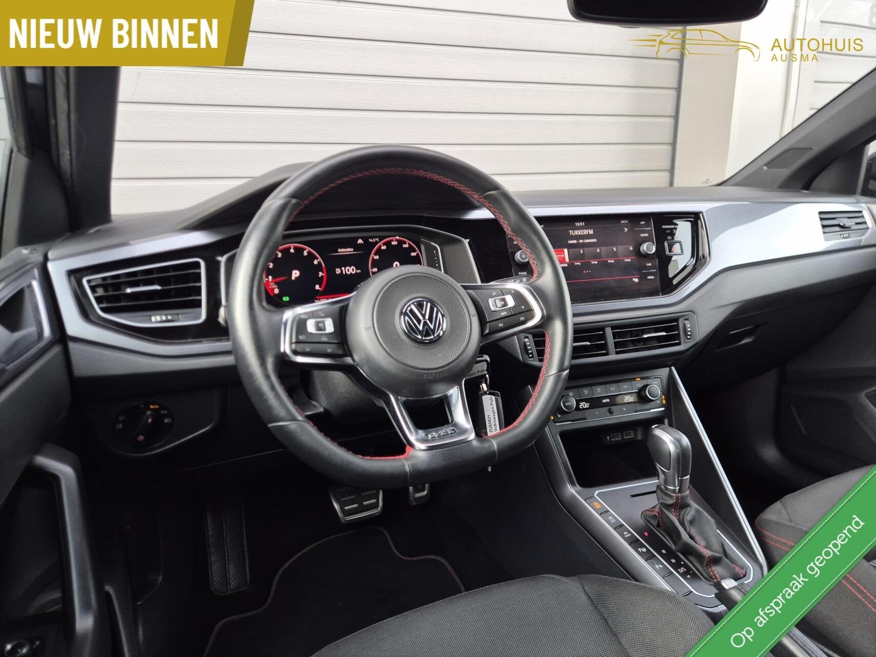 Volkswagen Polo 2.0 TSI GTI 200PK/ACC/Virtual/Led/Sport/Carp, Dealer onderhouden, Gebruikt, 4 cilinders, Zwart