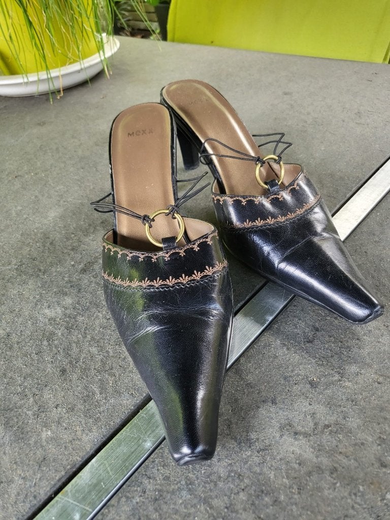 Mexx muiltjes maat 39, Mexx, Verzenden, Zwart, Sandalen of Muiltjes