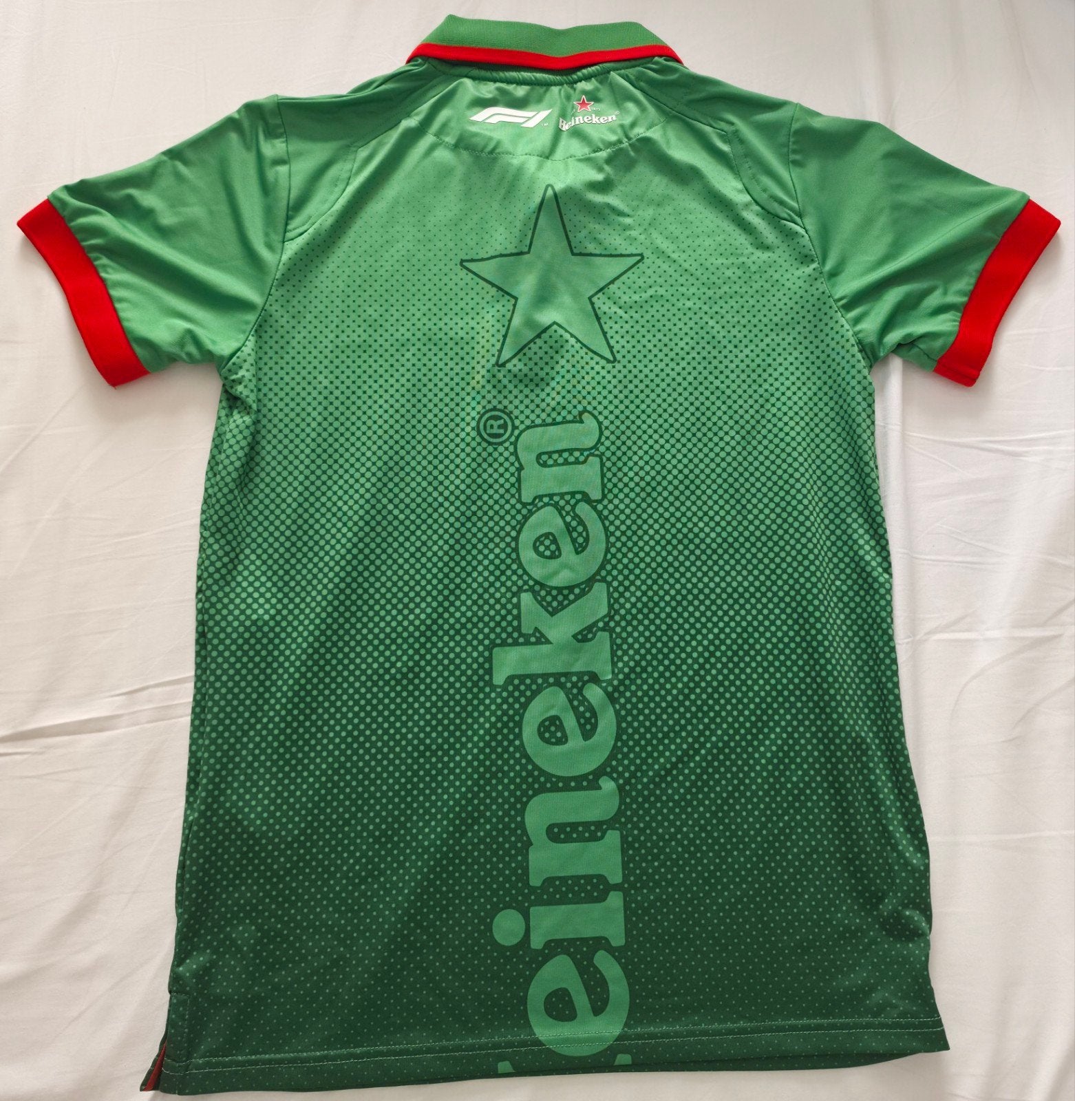 Heineken F1 Zandvoort Heren Shirt Maat M - Eerste Jaar, Maat 48/50 (M), Ophalen of Verzenden, Gedragen, Groen