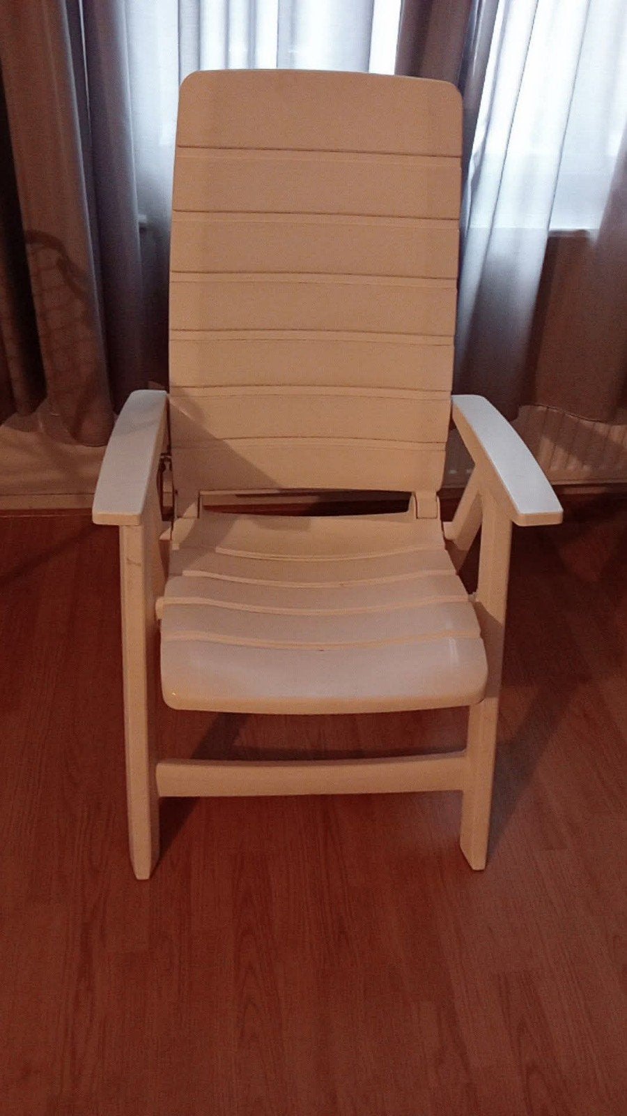 3 witte tuinstoelen, Tuin en Terras, Tuinstoelen, Ophalen, Gebruikt, Kunststof