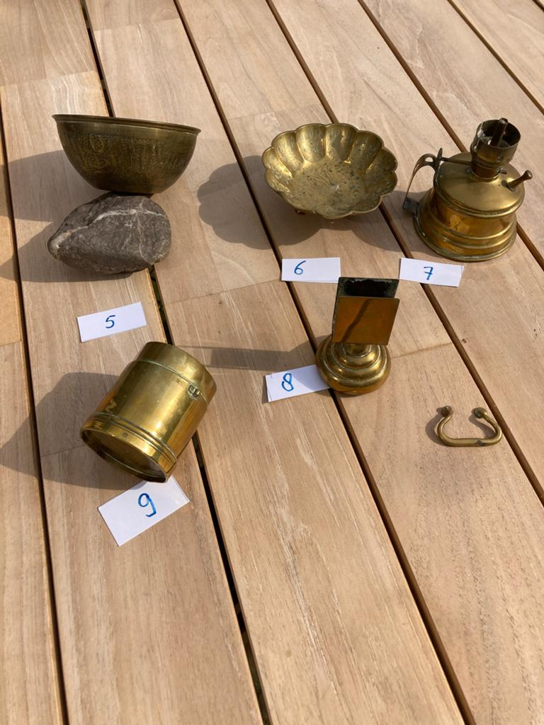 Antieke tinnen en koperen voorwerpen - Diverse collectie, Ophalen