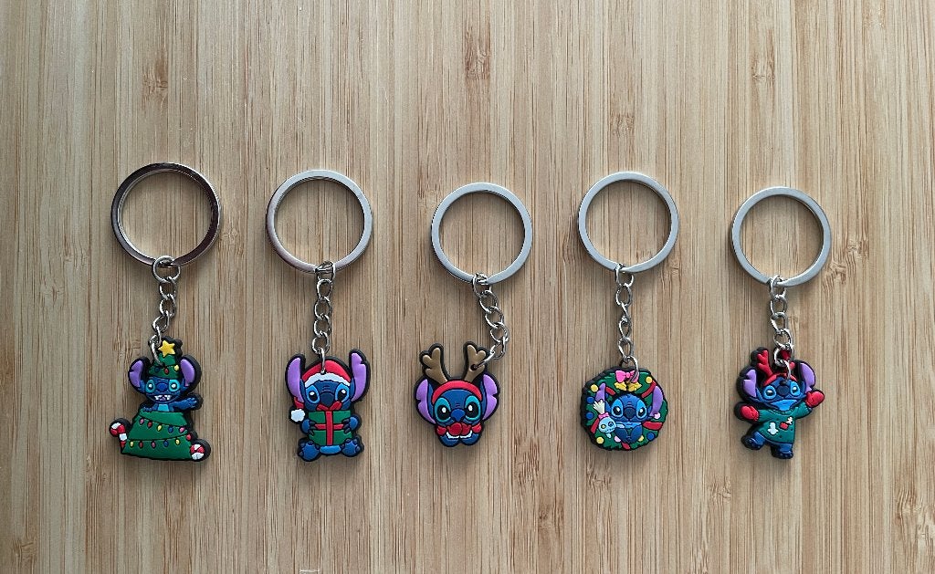 Stitch kerst sleutelhangers, Verzenden, Nieuw, Knuffel of Figuurtje