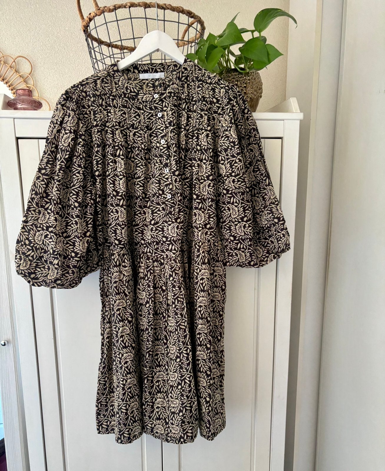 By Bar katoenen jurk maat L, Kleding | Dames, Jurken, Bruin, Maat 42/44 (L), Ophalen of Verzenden, Zo goed als nieuw
