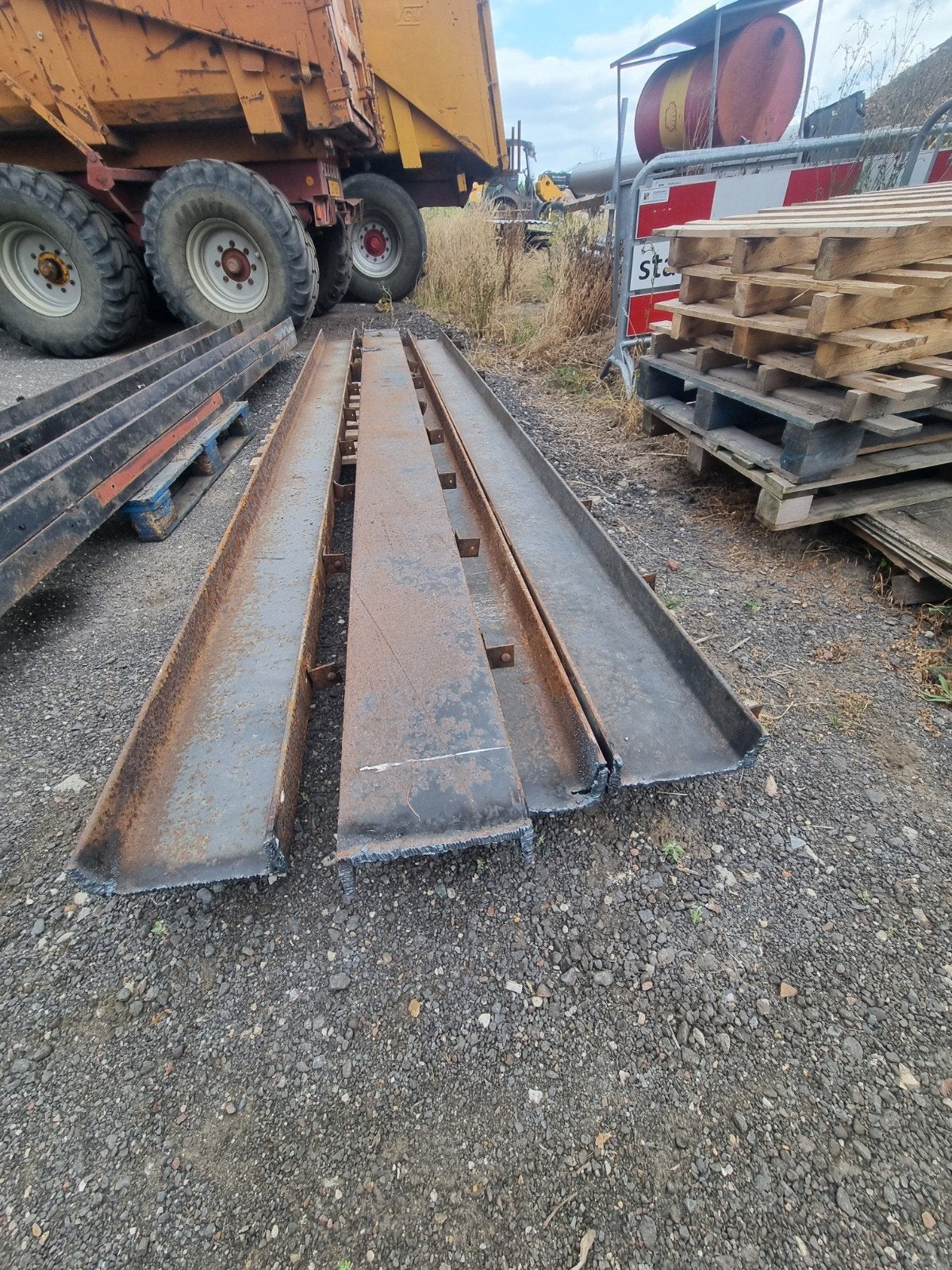 4x UNP 240 balken, 4 meter lang, Ophalen, Gebruikt, IJzer