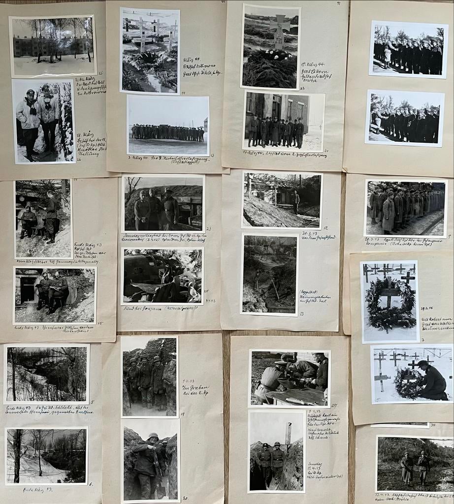 Unieke Wehrmacht foto set WO2 - 116 foto's met details, Verzenden, Landmacht, Duitsland, Foto of Poster
