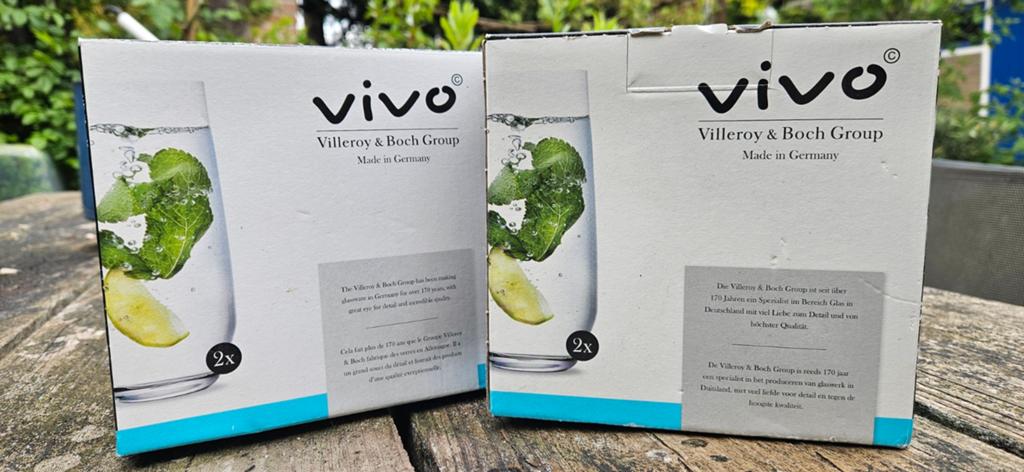 Vivo Villeroy & Boch Group glazen (4x) nieuw!, Ophalen, Nieuw, Overige merken, Glas