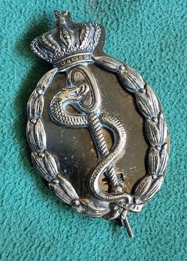 embleem officier tandarts jaren 50 Koniklijke Begeer leger, Verzamelen, Verzenden, Landmacht, Nederland, Embleem of Badge