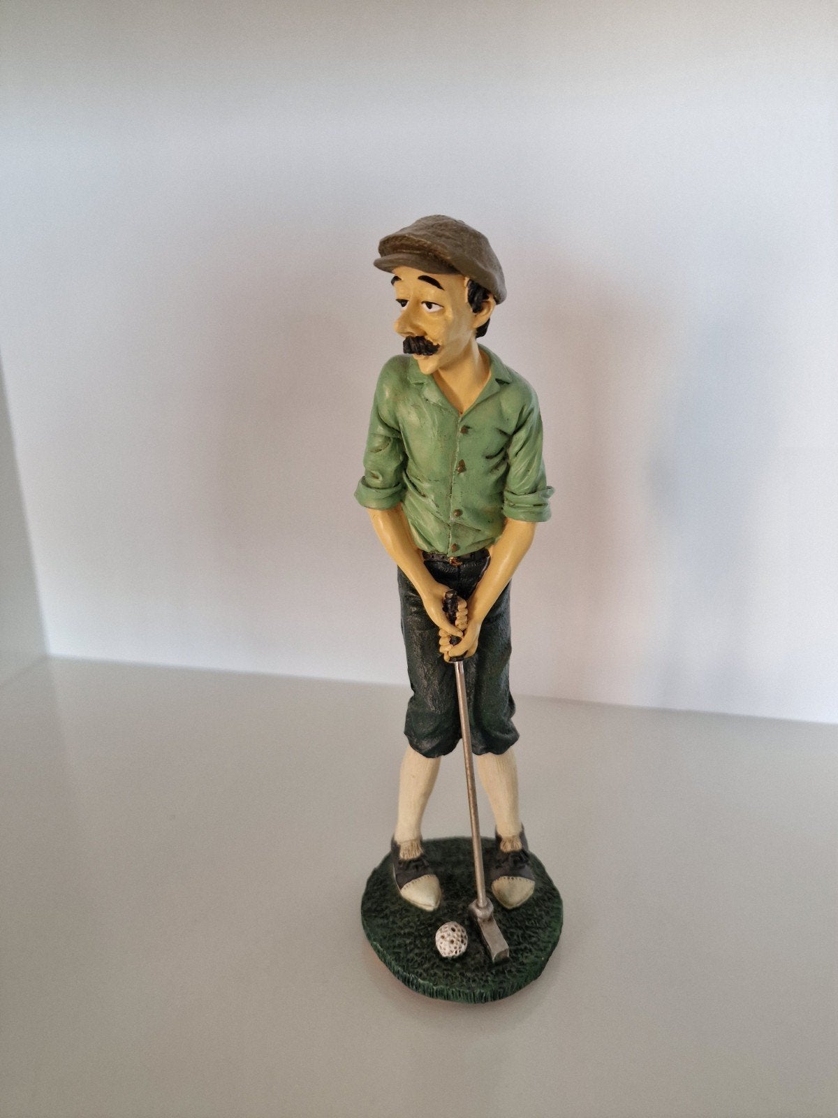 Golfspeler beeldje - Vintage decoratie, Ophalen of Verzenden