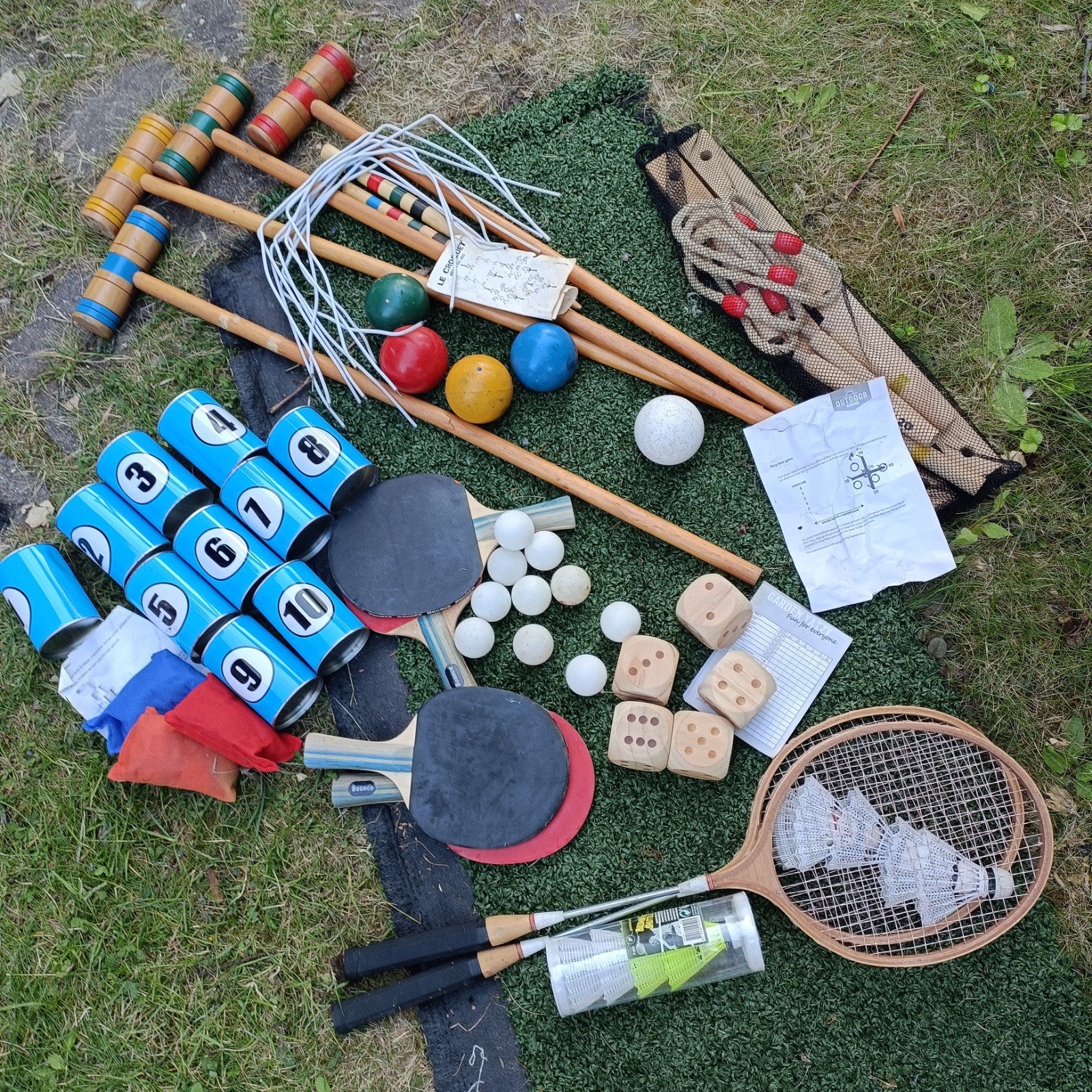 Complete set buitenspellen, Ophalen, Gebruikt