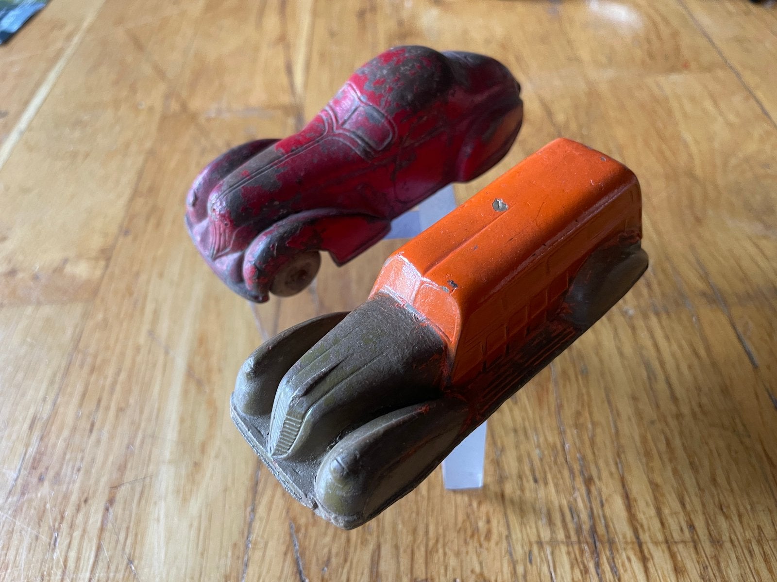 2 x vooroorlogse kleine auto’s made in USA, Antiek en Kunst, Antiek | Speelgoed, Verzenden