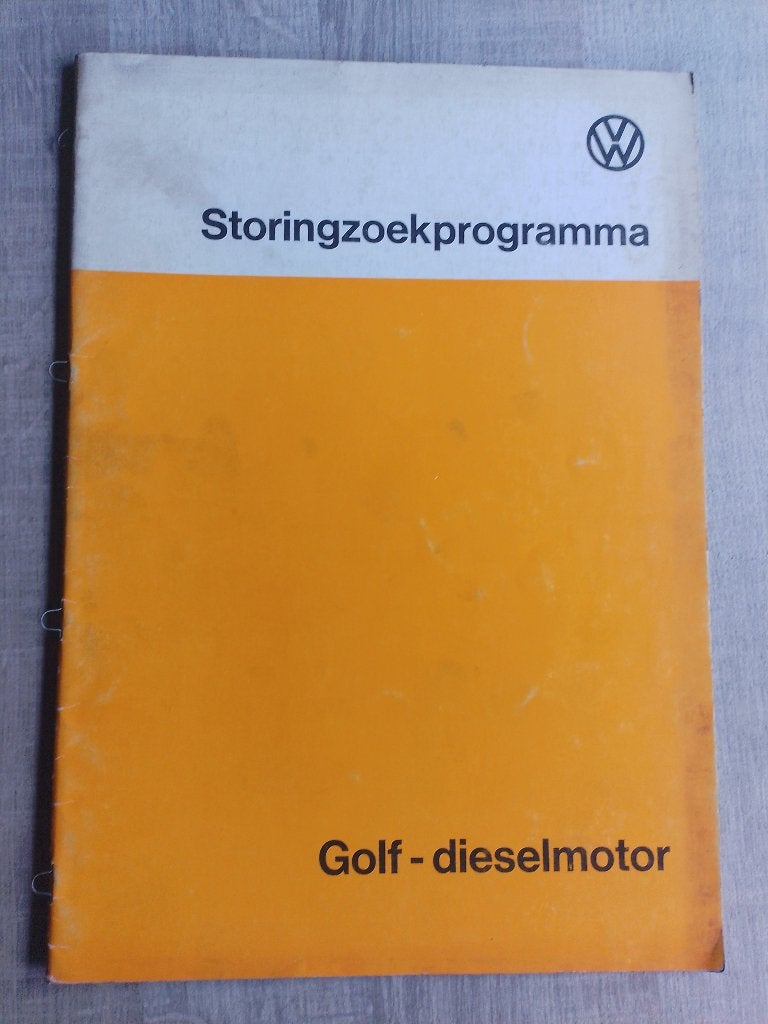 Vw Golf 1 Diesel dealer werkplaatsboek storing zoeken, Verzenden, Gelezen, Volkswagen
