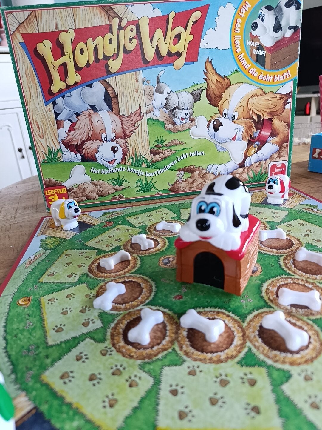 Bordspel Jumbo Hondje Waf – compleet spel met blaffende hond, Een of twee spelers, Ophalen of Verzenden, Gebruikt, Jumbo spellen