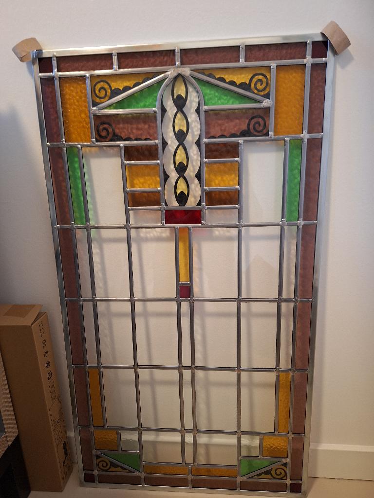 Glas in lood, Doe-het-zelf en Verbouw, Glas en Ramen, Ophalen, Minder dan 80 cm, Glas in lood, 80 tot 120 cm