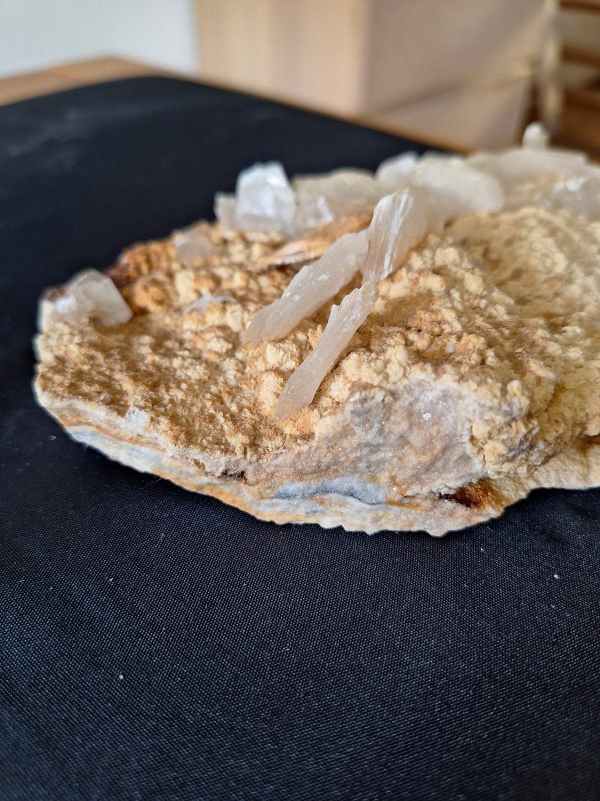 Zwaluwstaart Calciet uit Elwood-mijn, Tennessee USA, Ophalen of Verzenden, Mineraal