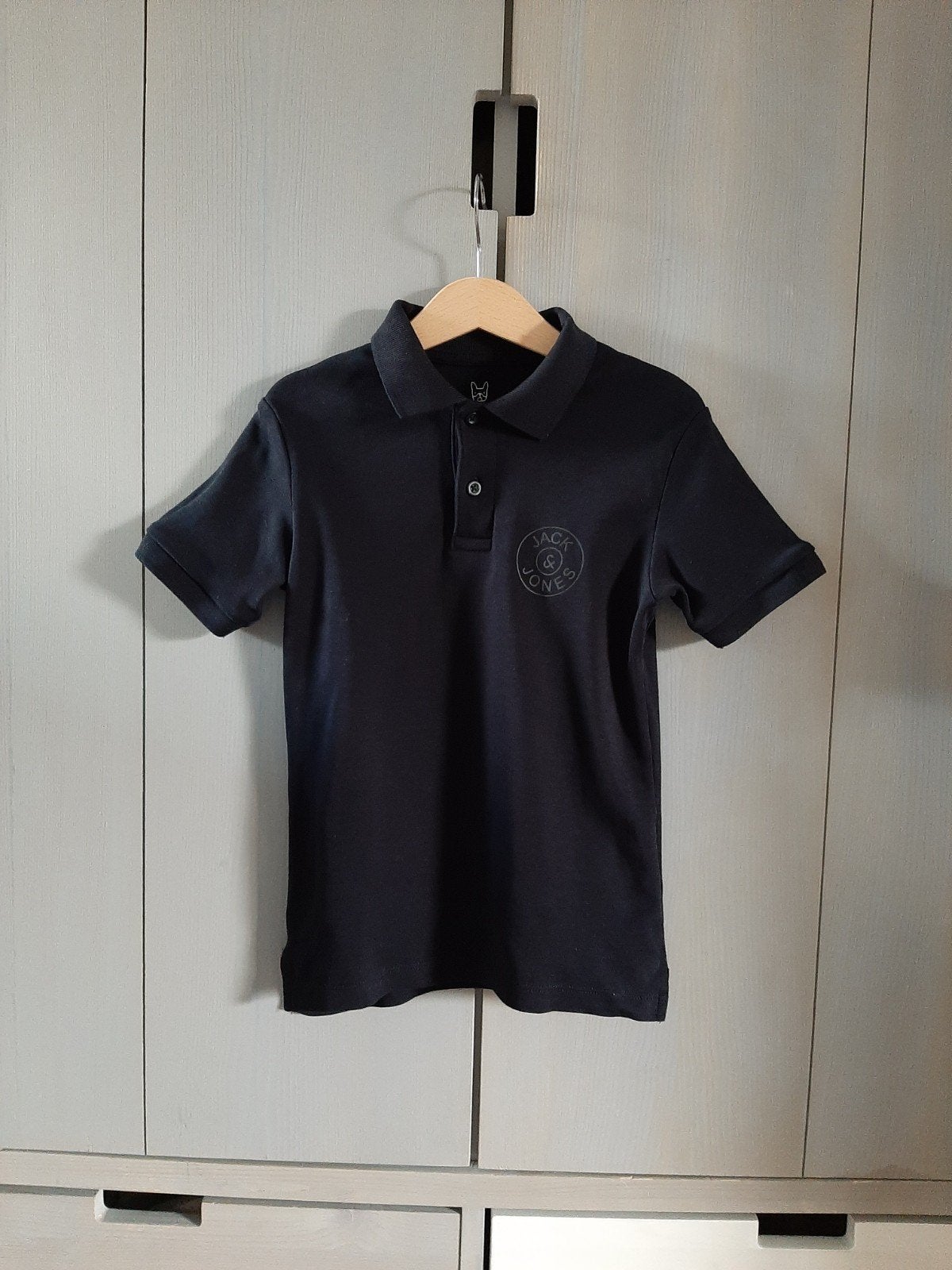 Jack & JonesCore Jersey Chest Logo Polo  maat 128 als nieuw!, Ophalen of Verzenden, Zo goed als nieuw, Shirt of Longsleeve, Jongen