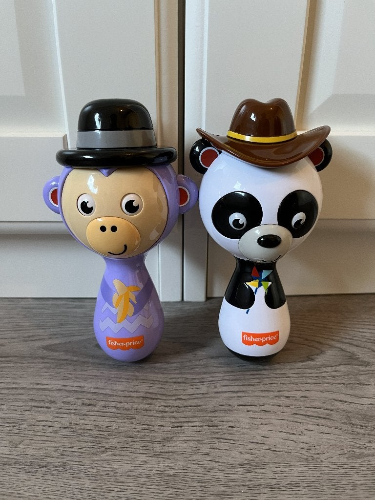Fisher Price Schuddende Maracas (Rammelaars/Sambaballen), Ophalen of Verzenden, Zo goed als nieuw, Rammelaar, Met geluid
