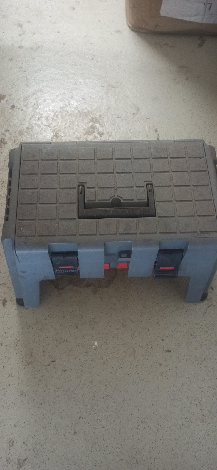 Gereedschapskoffer / Gereedschapsbox als zitkist, Ophalen