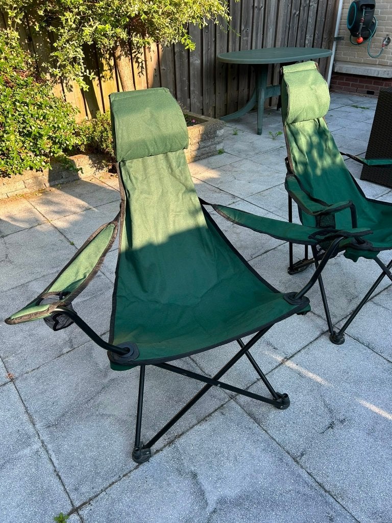 Campingstoelen 2 stuks in tas, Ophalen, Gebruikt, Campingstoel