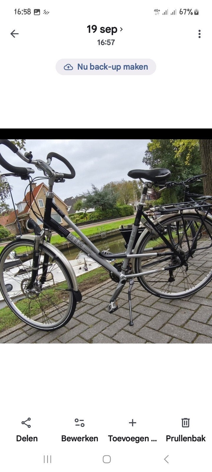 RIH fiets met 54 cm frame en versnellingen, Versnellingen, Schijfrem, Ophalen, Overige merken