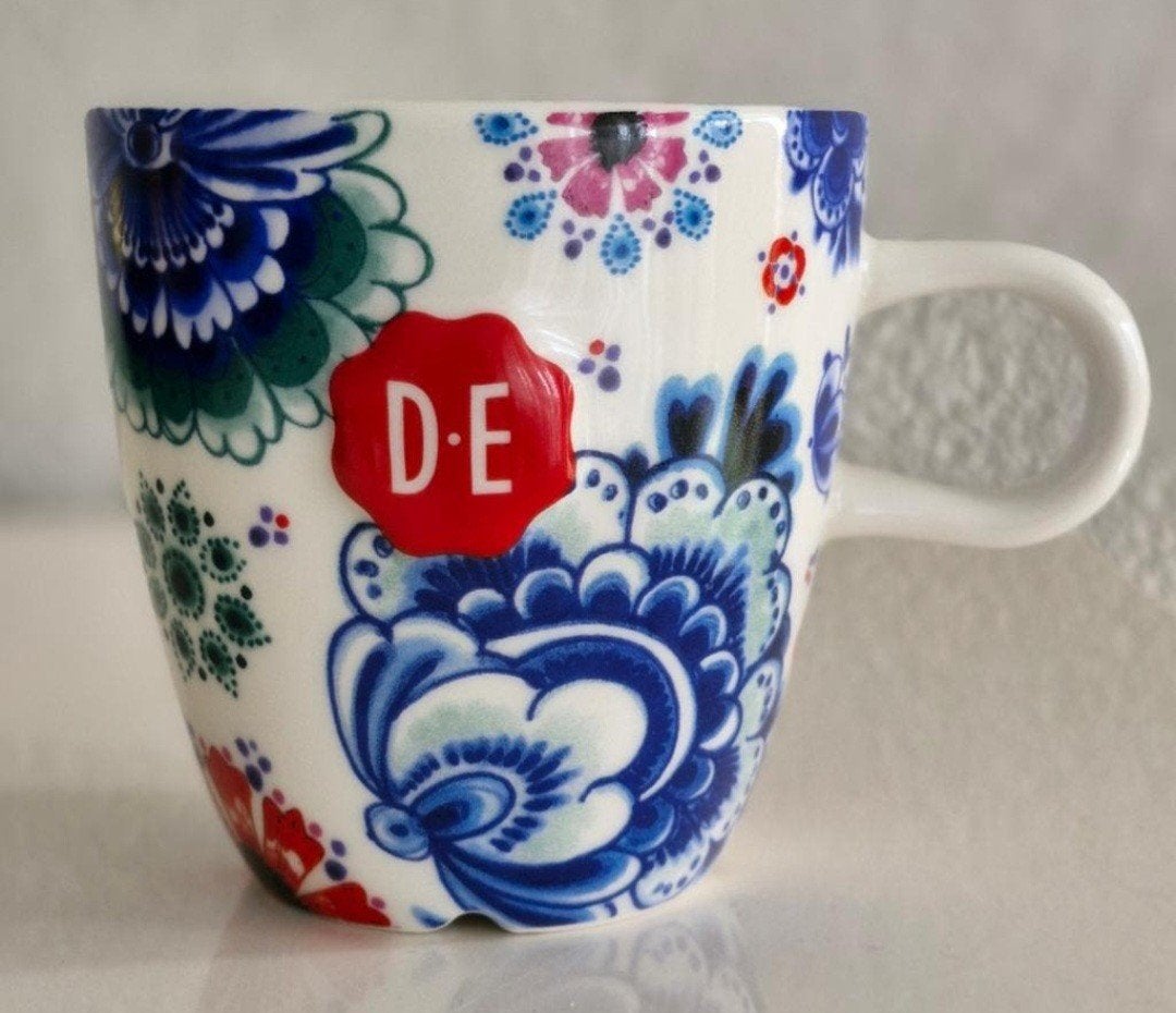 Douwe Egberts Beker Dutch Indigo, Huis en Inrichting, Keuken | Servies, Ophalen of Verzenden, Zo goed als nieuw, Overige stijlen