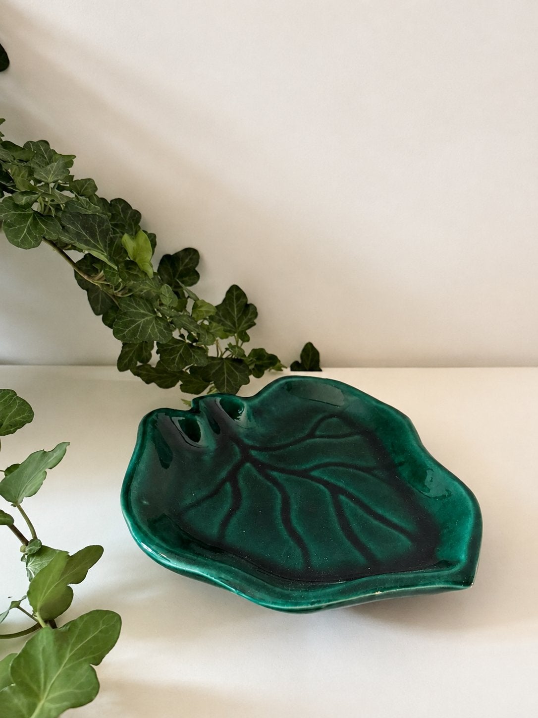 Smaragdgroen vintage schaaltje