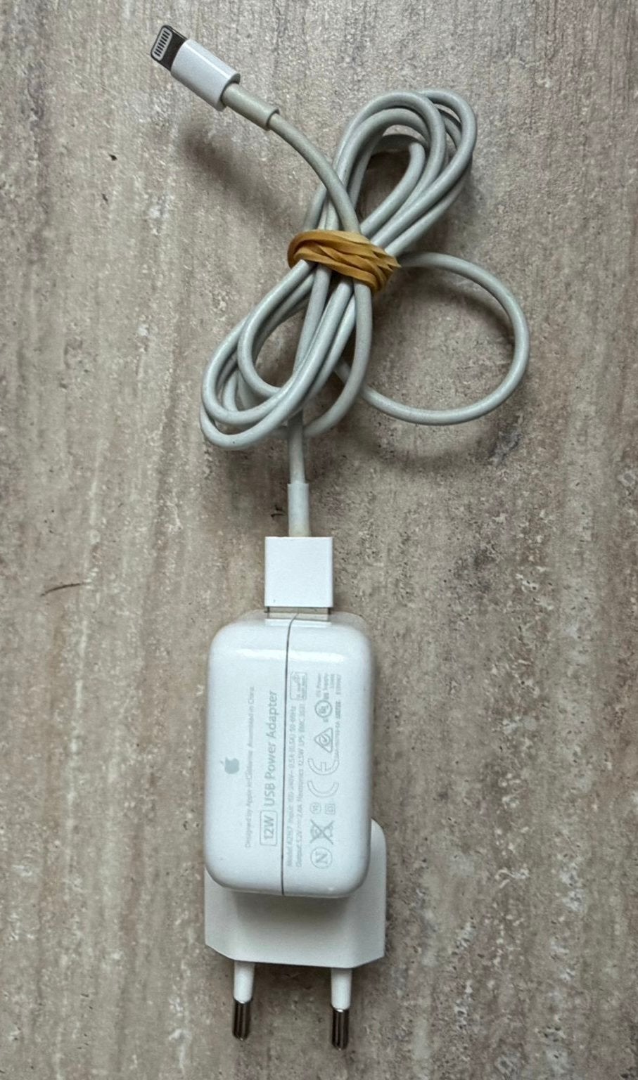 Originele Apple 12W USB Power Adapter met Lightning kabel, Ophalen, Gebruikt