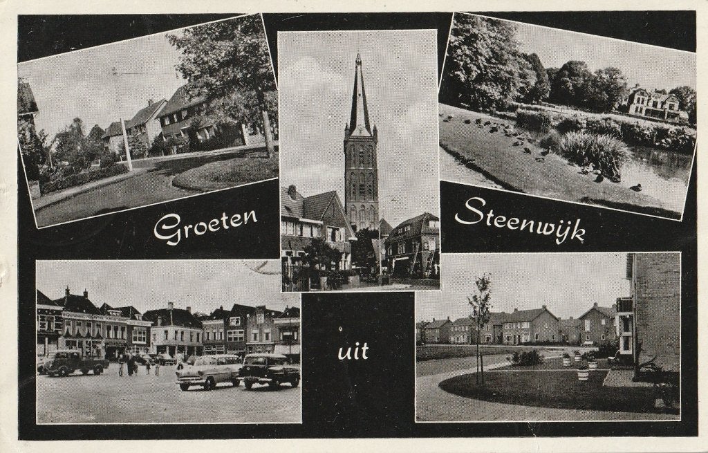 GROET STEENWIJK UIT 1964 ZEER MOOIE KAART KO229, Ophalen of Verzenden, 1960 tot 1980, Gelopen